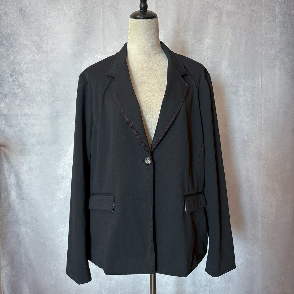 Company Ellen Tracy Women’s Long Sleeve One-Button Blazer Jacket Black Size XXL